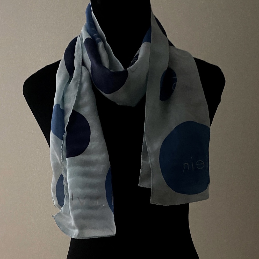 Elegant Blue Calvin Klein  Scarf